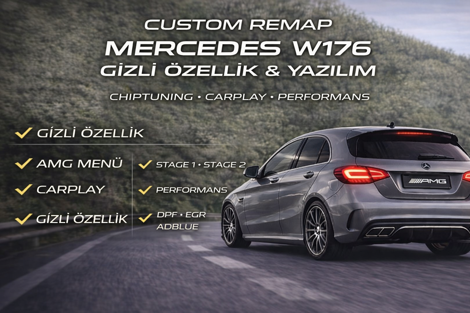 Mercedes-Benz W176 (A-Serisi) Carplay Gizli Özellik 